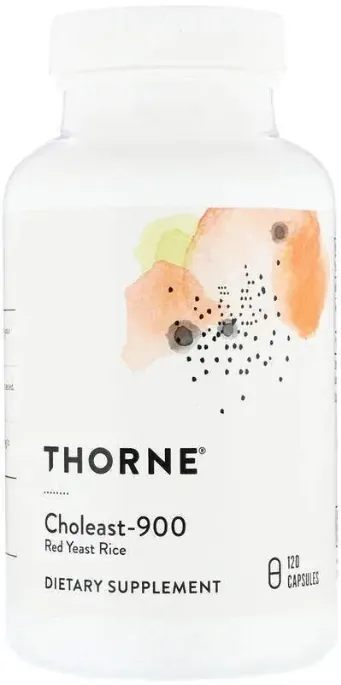 Червоний ферментований рис Thorne Research Choleast-900, 120 капсул