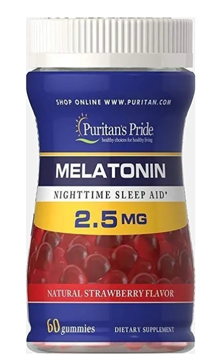 Мелатонин Puritan's Pride 2,5 мг, 60 жевательных конфет