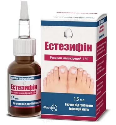 Естезифін розчин н/ш 1 % по 15 мл у флак.