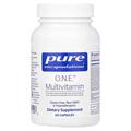 Мультивитамины и минералы с антиоксидантным комплексом CoQ10 и лютеином Pure Encapsulations ONE Multivitamin, 60 капсул