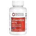 L-карнитин Protocol for Life Balance L-Carnitine 500 мг, 60 вегетарианских капсул