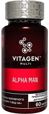 Вітаджен №02 ALPHA MAN капсули №60 у флак.