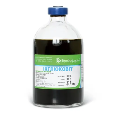 Іхглюковіт (ДЛЯ ТВАРИН) розчин стерильний, 100 мл