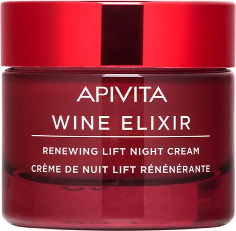 Крем-ліфтинг для обличчя Apivita Wine Elixir нічний для відновлення шкіри, 50 мл