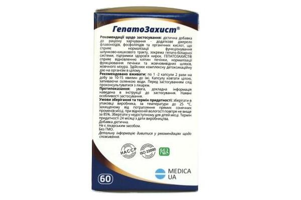 ГепатоЗащита капсулы по 380 мг №60 в банке