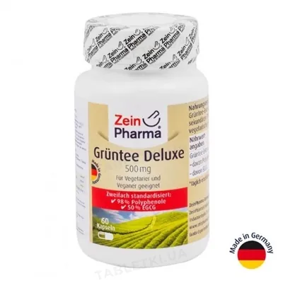 Зелений чай Delux ZeinPharma капсули по 500 мг №60