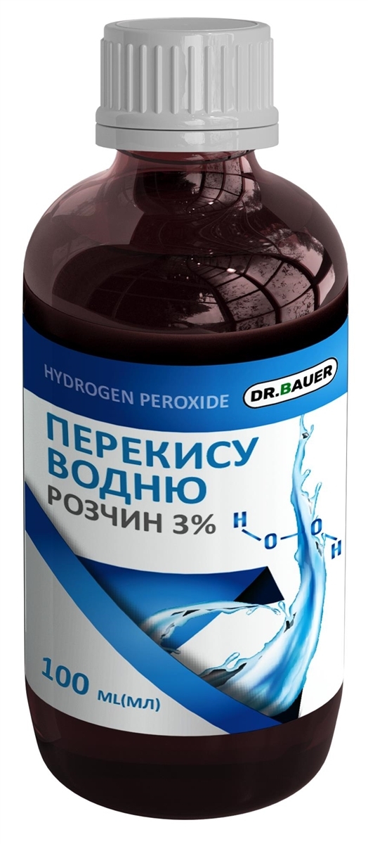 Перекись водорода Dr. Bauer раствор 3% по 100 мл во флак. полим.