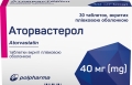 Аторвастерол таблетки, в/плів. обол. по 40 мг №30 (10х3)