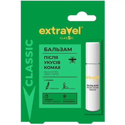 Бальзам после укусов насекомых ExtraVel Classic роликовый, 7 мл
