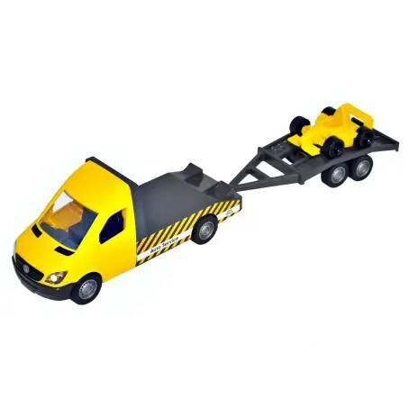 Іграшка для дітей Tigres Авто Mercedes-Benz Sprinter Евакуатор з лафетом жовтий