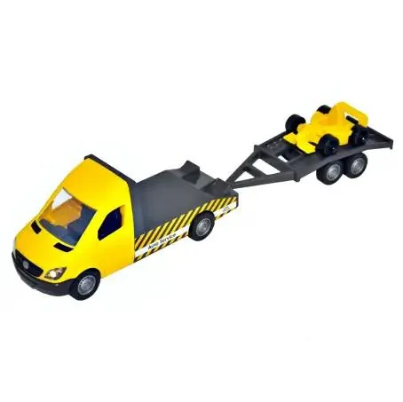 Іграшка для дітей авто Tigres Mercedes-Benz Sprinter Евакуатор з лафетом жовтий