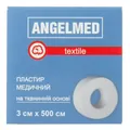 Пластир медичний Angelmed texlile на тканинній основі 3 см х 500 см, котушка, 1 штука