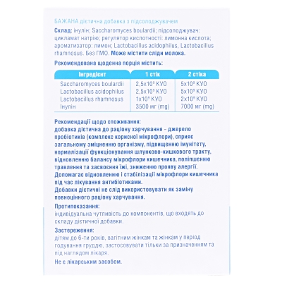Бажана порошок №10 у стіках