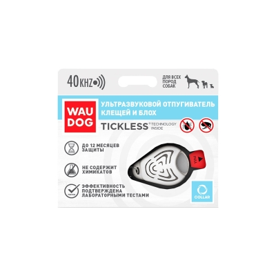 Ультразвуковой отпугиватель клещей и блох Collar WAUDOG PRO10-101WH