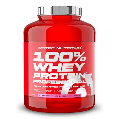 Протеїн сироватковий змішаний Scitec Nutrition 100% Whey Protein Professional полуниця-білий шоколад, 2350 г