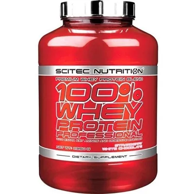 Протеїн сироватковий змішаний Scitec Nutrition 100% Whey Protein Professional полуниця-білий шоколад, 2350 г