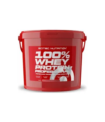 Протеїн сироватковий змішаний Scitec Nutrition 100% Whey Protein Professional полуниця, 5000 г