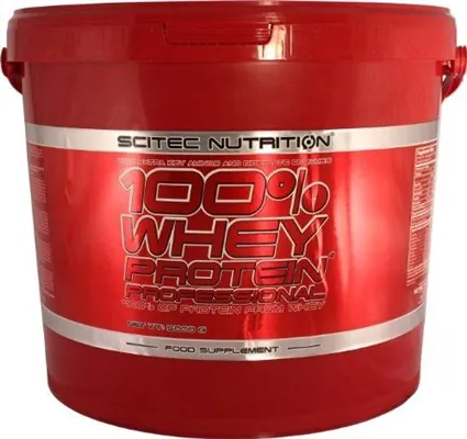 Протеїн сироватковий змішаний Scitec Nutrition 100% Whey Protein Professional полуниця, 5000 г