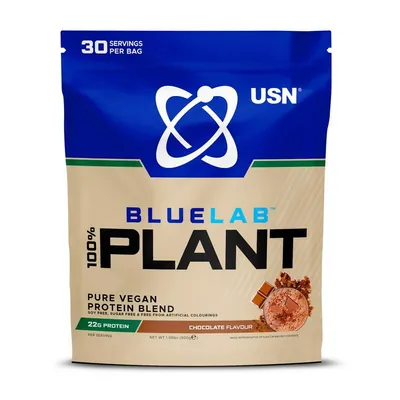 Протеїн рослинний змішаний USN Blue Lab 100% Plant  шоколад, 900 г