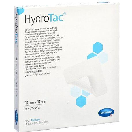 Повязка гидрогелевая HydroTac губчатая 10 см х 10 см, 3 штуки