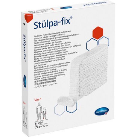 Бинт эластичный Stulpa - fix трубчато-сетчатый фиксирующий, размер 1, 25 м