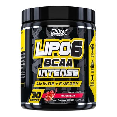 Аминокислоты Nutrex Research Lipo-6 BCAA Intense, арбуз, 30 порций