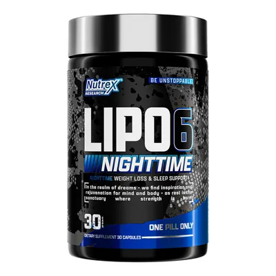 Жироспалювач Nutrex Research Lipo6 NightTime, 30 капсул
