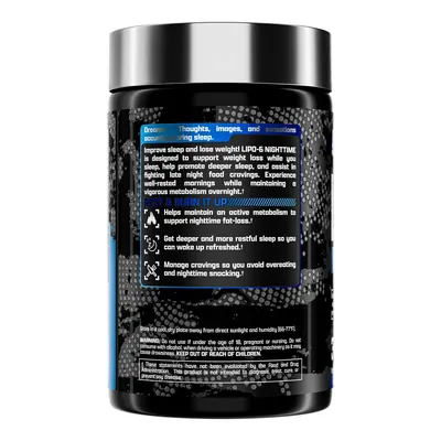 Жироспалювач Nutrex Research Lipo6 NightTime, 30 капсул