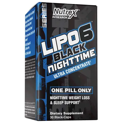 Жироспалювач Nutrex Research Lipo6 NightTime, 30 капсул