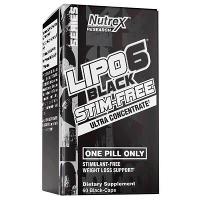 Жиросжигатель Nutrex Research Lipo-6 Black UC Stim-Free, 60 каспул
