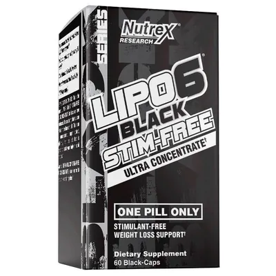 Жироспалювач Nutrex Research Lipo6 Black Stim-Free Ultra Concentrate, 60 капсул