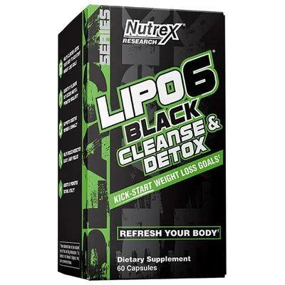 Комплекс для детоксу Nutrex Research Lipo-6 Black Cleanse Detox, 60 капсул