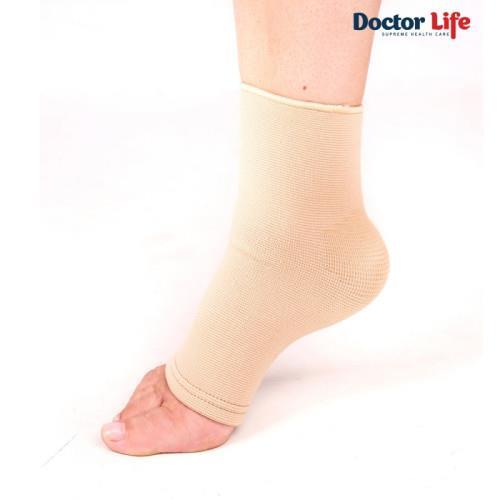 Бандаж на голеностопный сустав Doctor Life AN-08 эластичный, цвет бежевый, размер ХХL