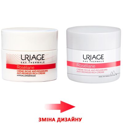 Крем для обличчя Uriage Roseliane Rich збагачений проти почервоніння, 50 мл