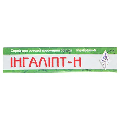 Інгаліпт-Н спрей д/рот. порож. по 30 г у балон.
