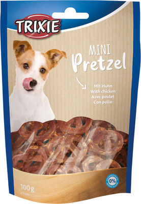 Ласощі для собак Trixie 31656 Mini Pretzels крендель з куркою, 100 г