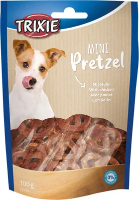 Ласощі для собак Trixie 31656 Mini Pretzels крендель з куркою, 100 г