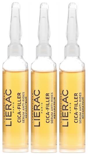 Сыроватка для лица Lierac Cica-filler восстанавливающая против морщин, 3 ампулы х 10 мл