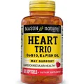Вітаміни для серця Mason Natural Heart Trio CoQ10, Vitamin E & Fish Oil, 60 гелевих капсул