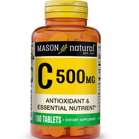 Витамин С Mason Natural Vitamin C 500, 100 таблеток