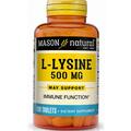 L-лізин Mason Natural L-Lysine 500, 100 таблеток