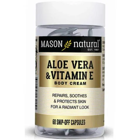 Крем для тіла Mason Natural Aloe Vera & Vitamin E, 60 капсул