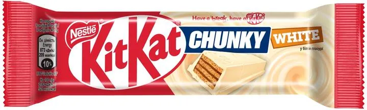 Батончик Kit Kat Chunky White в білій глазурі, 40 г