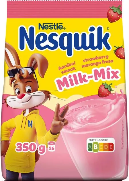 Напій Nesquik Milk-Mix розчинний зі смаком полуниці, 350 г