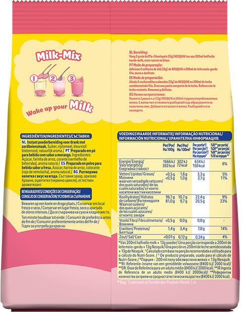 Напій Nesquik розчинний зі смаком полуниці, 350 г
