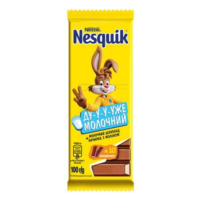 Батончик Nesquik с молочной начинкой, 100 г
