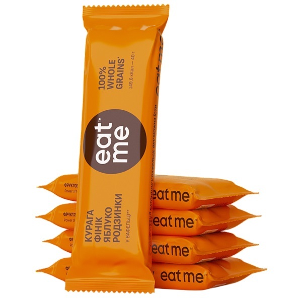 Батончик EatMe курага-финик-яблоко-изюм-злаки, 40 г