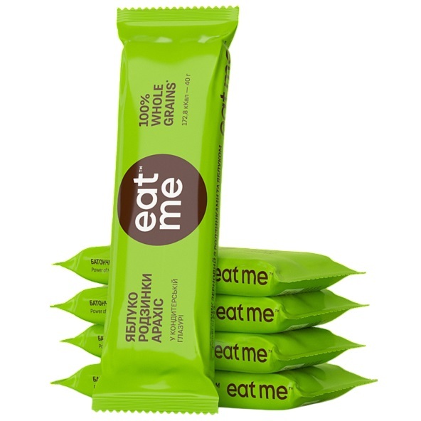 Батончик EatMe изюм-яблоко-арахис-злаки, 40 г