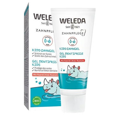 Зубной гель Weleda для детей 0-6 лет с фтором, 50 мл