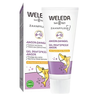 Зубной гель Weleda для детей 6-12 лет с фтором, 50 мл